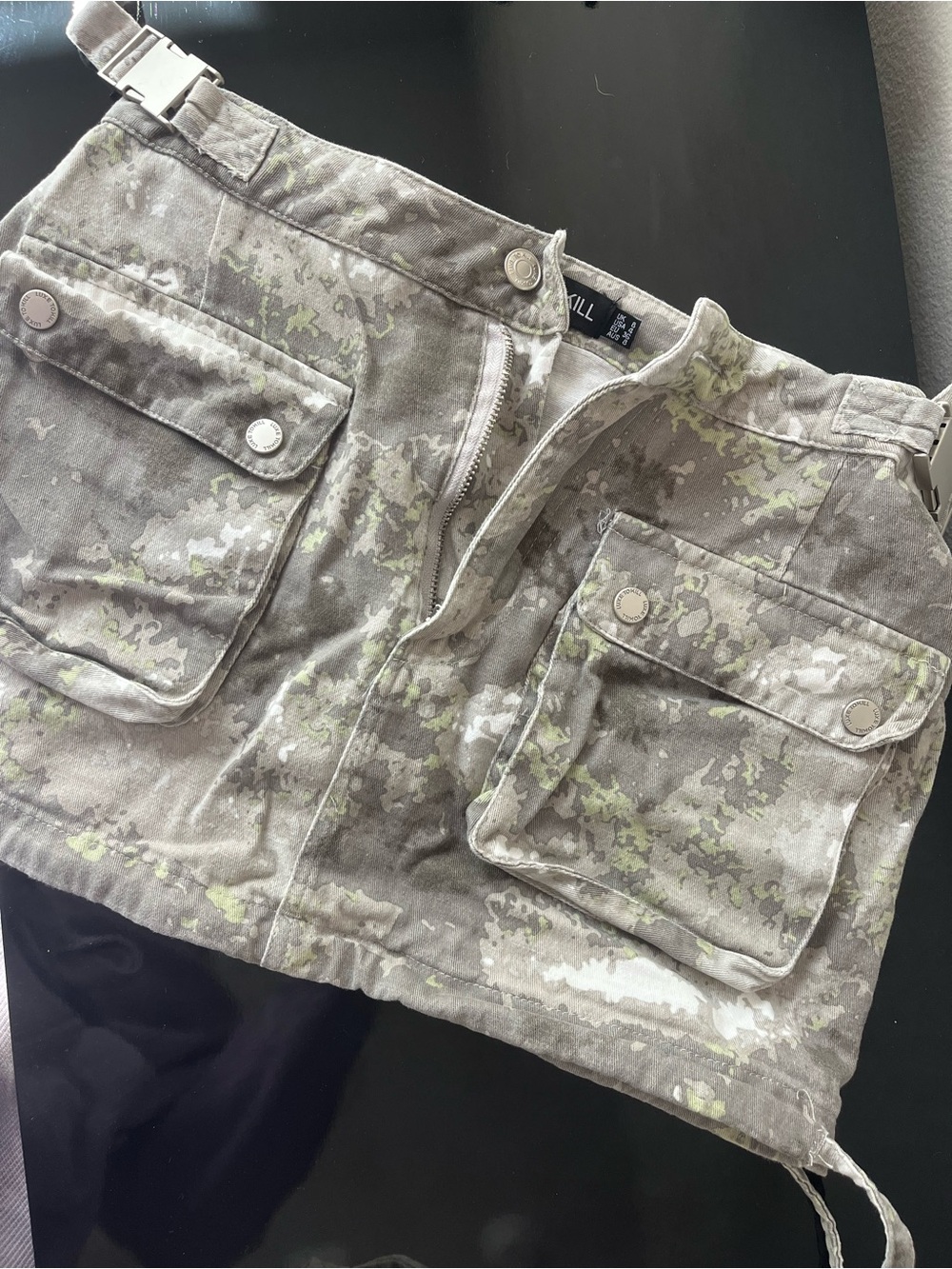 Luxe to Kill Green Camo Mini Skirt